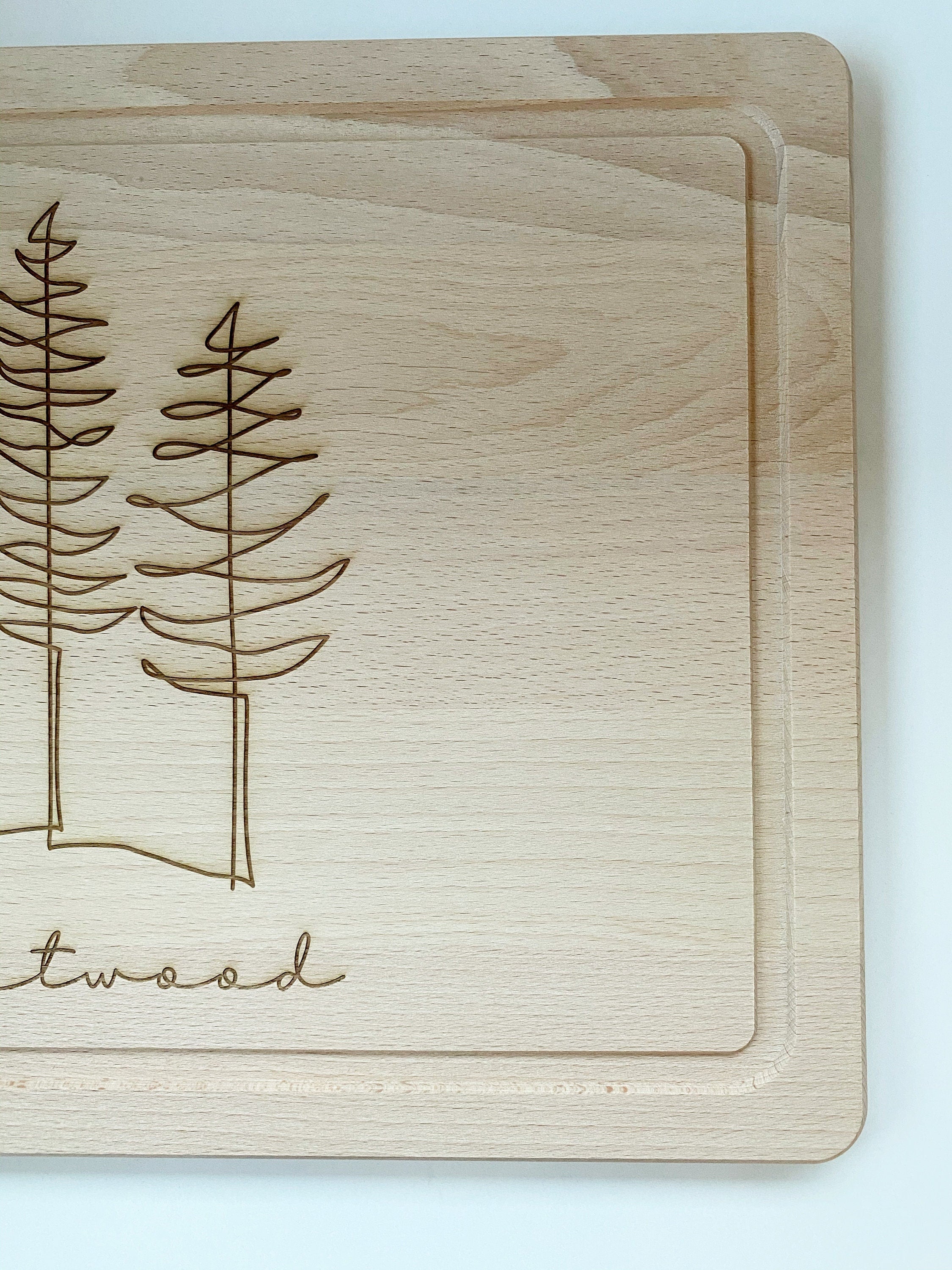 Schneidebrett Holzbrett - individuelle Gravur / Personalisiert 40x30cm