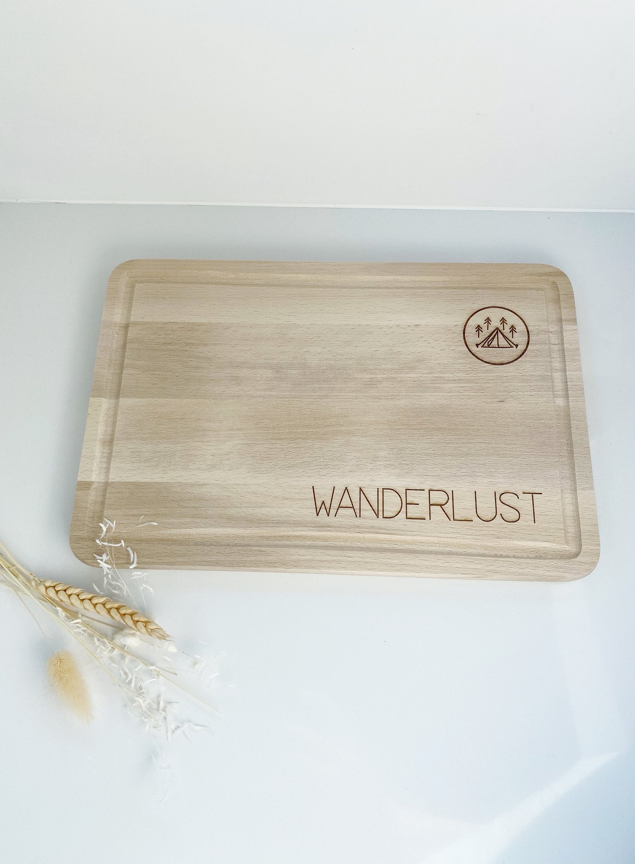 Schneidebrett Holzbrett - individuelle Gravur / Personalisiert 30x20cm