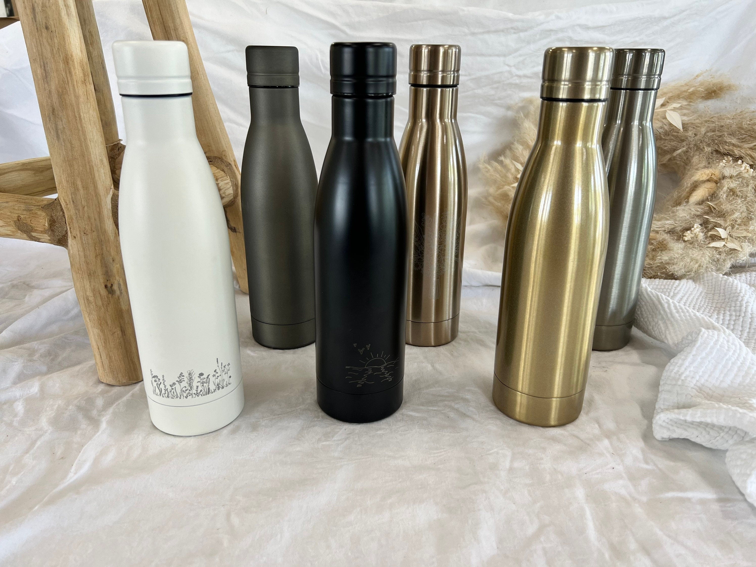 Trinkflasche Isolierflasche Thermo Kupfer Edelstahl - Personalisiert