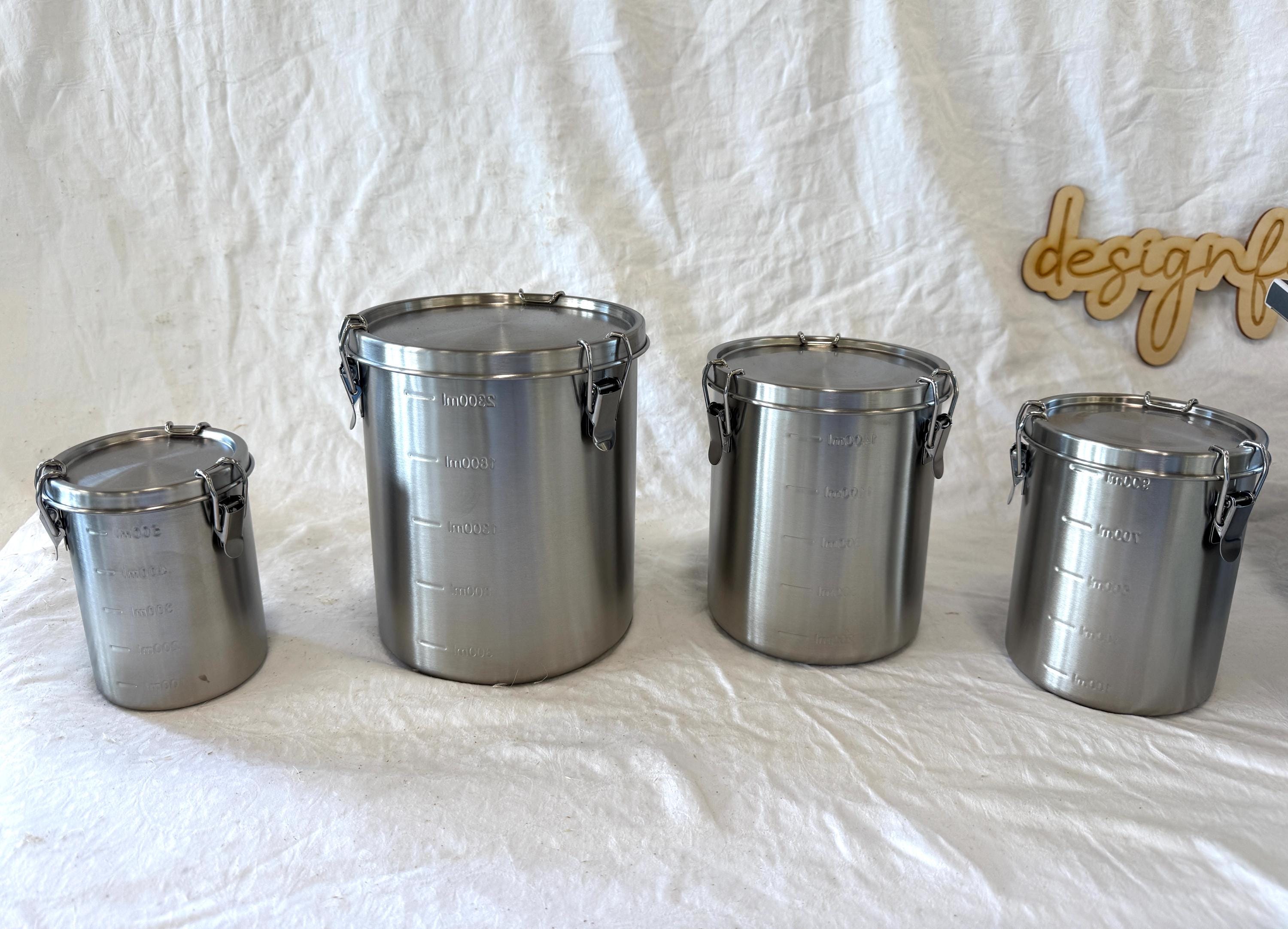 RUNDE - Brotdose / Aufbewahrungsbox / Vorratsdose / Lunchbox / Vesperdose / Edelstahl personalisiert / Name